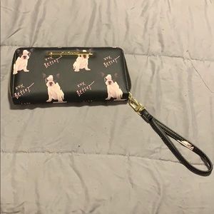 Betsey Johnson French Bulldog Wallet